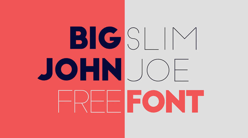 Slim Joe and Big John Fonts